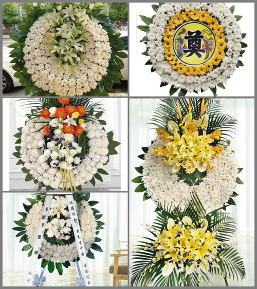 山东青岛平度市灰埠镇吕家集村花圈速递
